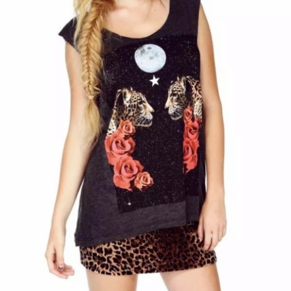 Wildfox Celestial Leopard Tank SUPER COVETED